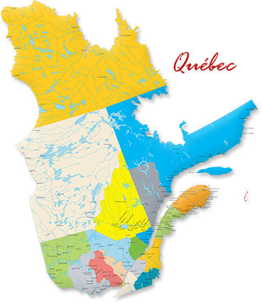 Map Of Québec Regions Travel Quebec | Quebec Maps | Come Explore Canada